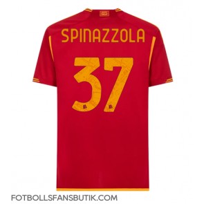 AS Roma Leonardo Spinazzola #37 Replika Hemmatröja 2023-24 Kortärmad